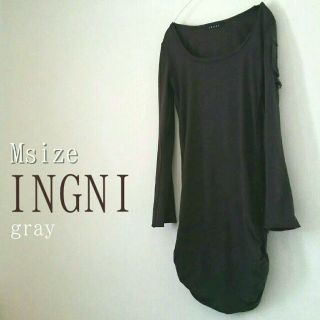 イング(INGNI)の【INGNI】切りっぱなし風ロングシャツ(シャツ/ブラウス(長袖/七分))