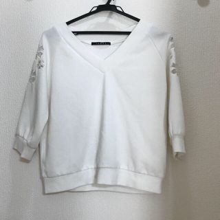 イング(INGNI)の❤️美品❤️レディース トップス 白(カットソー(長袖/七分))