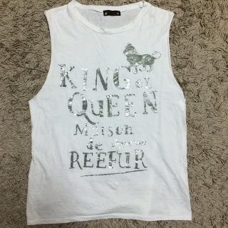 メゾンドリーファー(Maison de Reefur)のシルバーロゴタンクトップ(Tシャツ(半袖/袖なし))