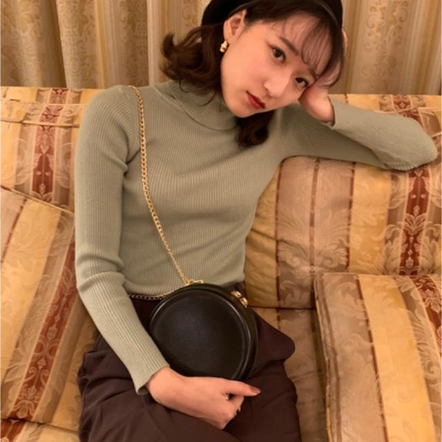 LOWRYS FARM(ローリーズファーム)のturtleneck knit mint (papermoon) レディースのトップス(ニット/セーター)の商品写真