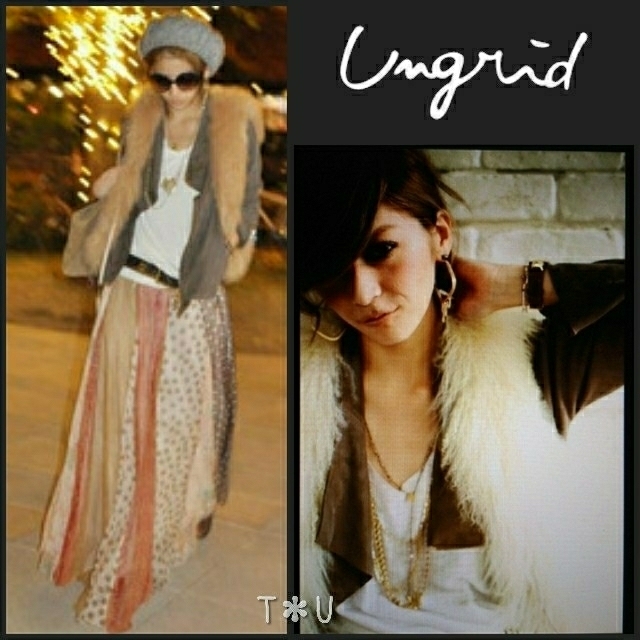 Ungrid(アングリッド)のungrid スウェードレザージャケット レディースのジャケット/アウター(ライダースジャケット)の商品写真