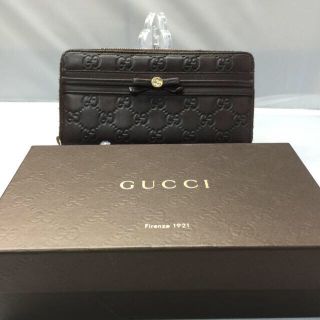 Gucci - シリアルナンバーあり グッチこげ茶長財布の通販 by マブ's