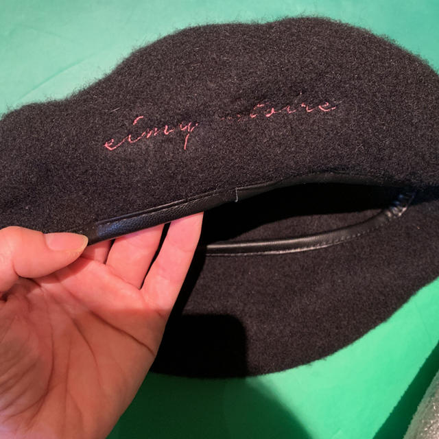eimy istoire(エイミーイストワール)のeimy トリミングレザーベレー帽 レディースの帽子(ハンチング/ベレー帽)の商品写真