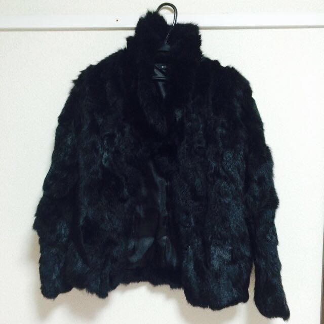 EMODA(エモダ)のEMODA ファーコートブラック レディースのジャケット/アウター(毛皮/ファーコート)の商品写真
