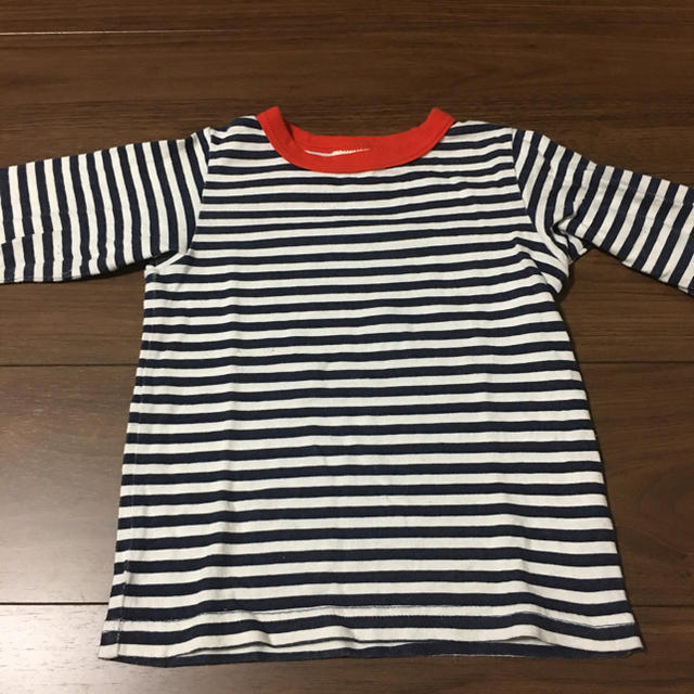 JUNK STORE(ジャンクストアー)のロンＴ ボーダー 100サイズ キッズ/ベビー/マタニティのキッズ服男の子用(90cm~)(Tシャツ/カットソー)の商品写真