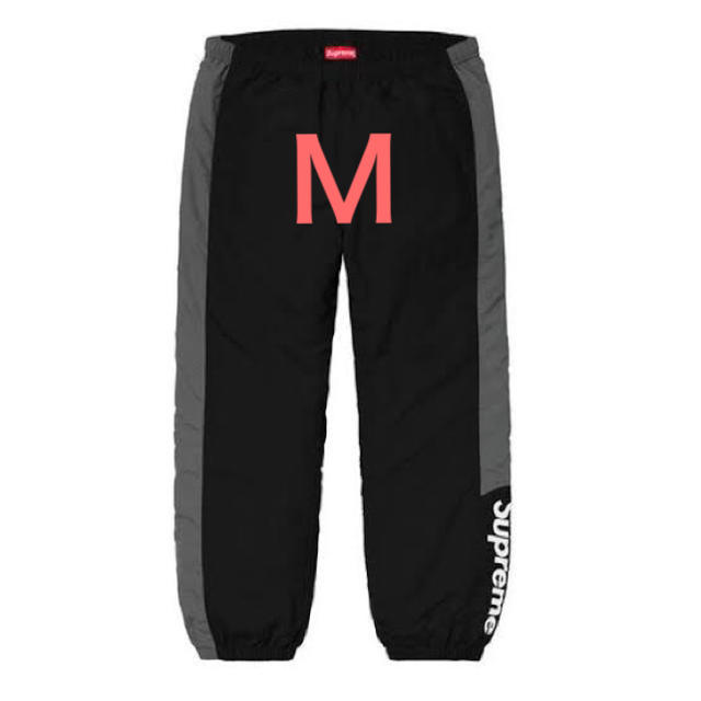 黒 M supreme side logo track pant 19aw 新品