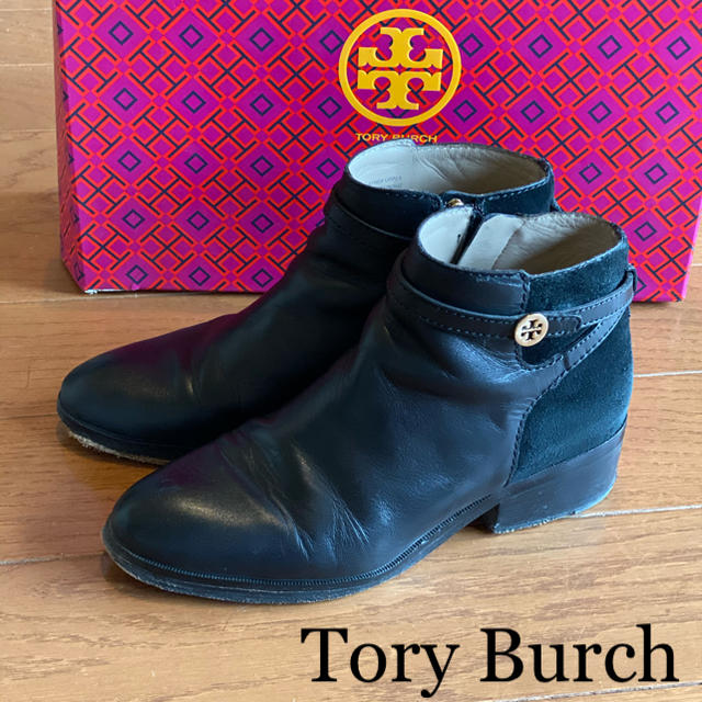 Tory Burch(トリーバーチ)のrkn様専用　Tory Burch ブーティ ブラック サイズ5 レディースの靴/シューズ(ブーティ)の商品写真