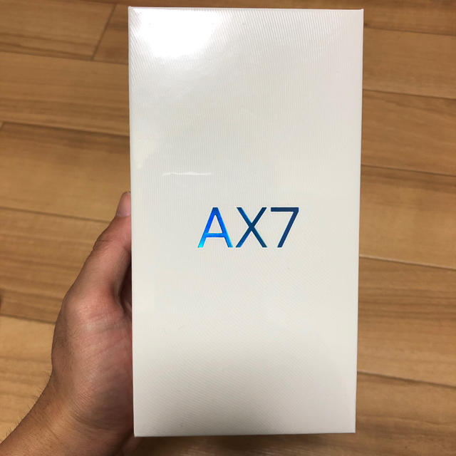 oppo AX7 ブルー　新品未開封スマートフォン本体