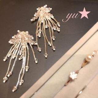 アメリヴィンテージ(Ameri VINTAGE)の新入荷♡タッセルビーズ( *ˊᵕˋ)✩︎‧₊ホワイト♡数量限定 イヤリング可♡(ピアス)