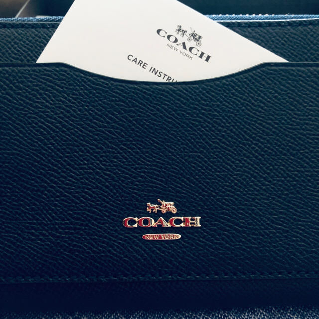 COACH(コーチ)の新品 未使用 COACH コーチ 長財布 ブルー 正規品 レディースのファッション小物(財布)の商品写真