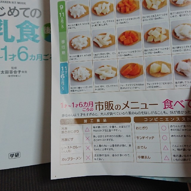 はじめての離乳食　後半　9カ月〜1才6カ月ごろ エンタメ/ホビーの本(住まい/暮らし/子育て)の商品写真