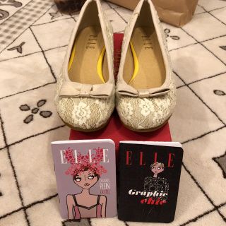 エル(ELLE)のELLE パンプス ホワイト おまけ付き(ハイヒール/パンプス)