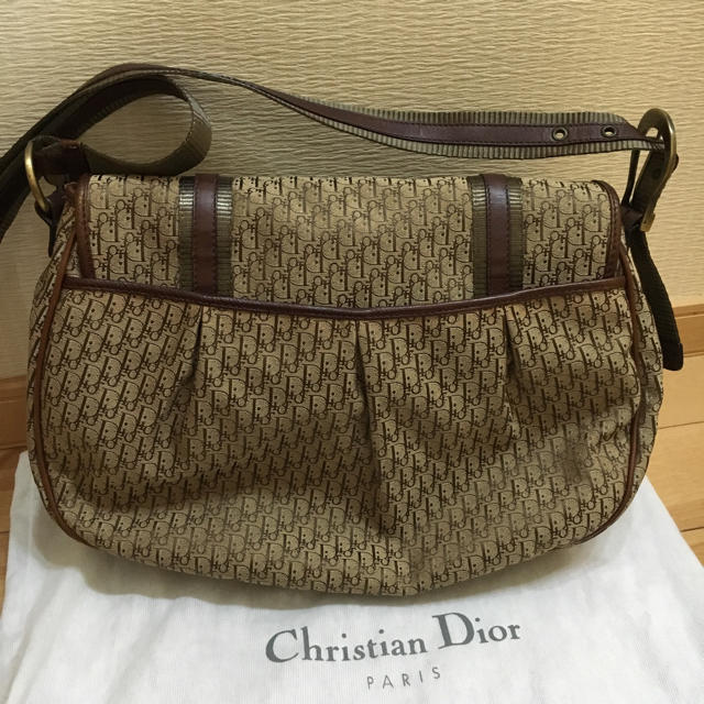 Christian Dior(クリスチャンディオール)の【美品】クリスチャンディオール トロッター 斜め掛け ショルダーバッグ 茶色 レディースのバッグ(ショルダーバッグ)の商品写真