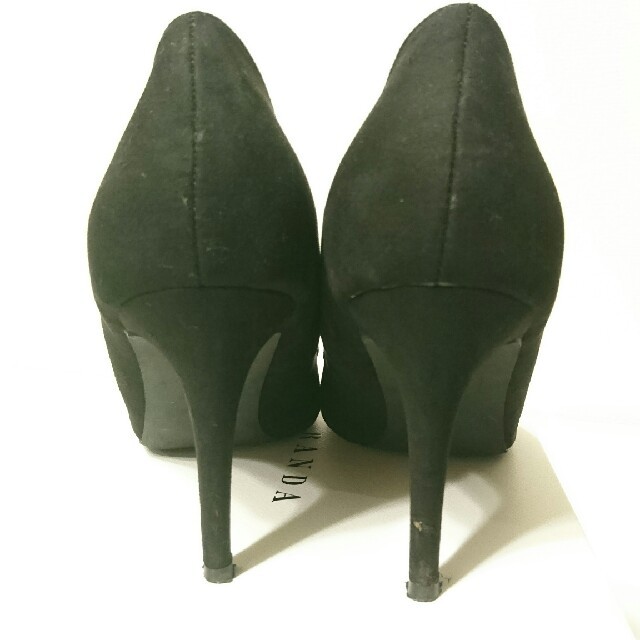 RANDA(ランダ)のRANDA ポインテッドトゥハイヒールパンプス 25.0 ブラック レディースの靴/シューズ(ハイヒール/パンプス)の商品写真