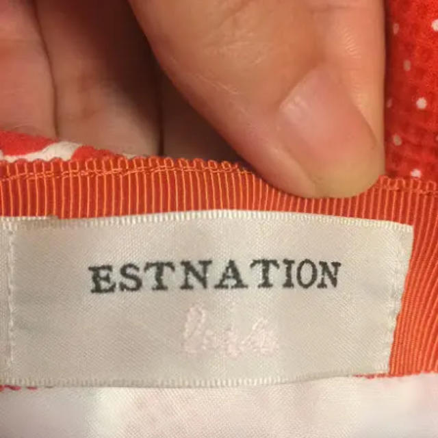 ESTNATION(エストネーション)のESTNATION ドット ひざ丈スカート レディースのスカート(ひざ丈スカート)の商品写真