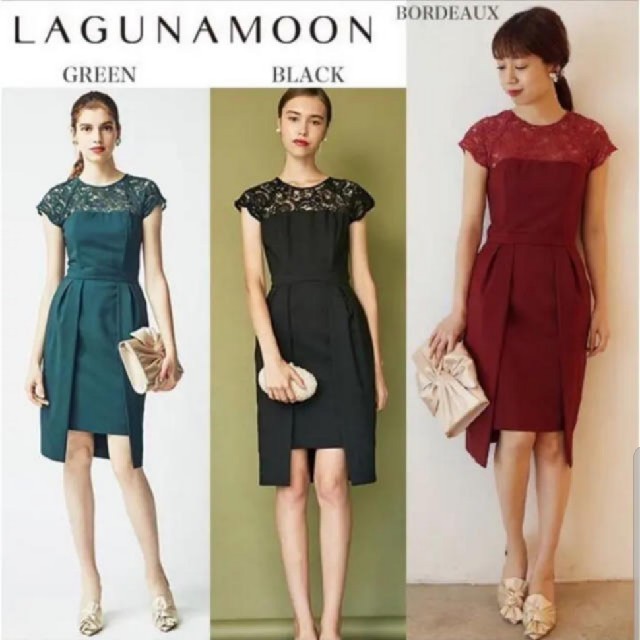 LagunaMoon(ラグナムーン)のk...様専用　LAGUNAMOON
LADY Gap レングススカラップドレス レディースのフォーマル/ドレス(ミディアムドレス)の商品写真