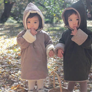 キャラメルベビー&チャイルド(Caramel baby&child )のmenina daikanyama ボアフーディコート(コート)