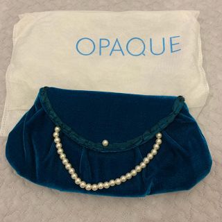 オペーク(OPAQUE)のパーティバック　クラッチ　オペーク　ブルー(クラッチバッグ)