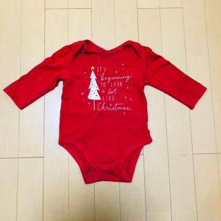 ベビーギャップ(babyGAP)のクリスマス　ロンパース　70㎝(ロンパース)