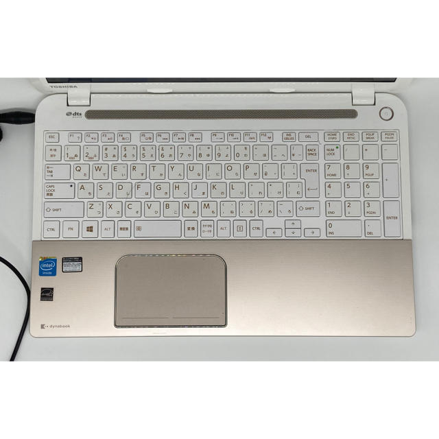 東芝(トウシバ)の美品 高速SSD ブルーレイ Windows10 ゴールド  東芝 ノートPC スマホ/家電/カメラのPC/タブレット(ノートPC)の商品写真