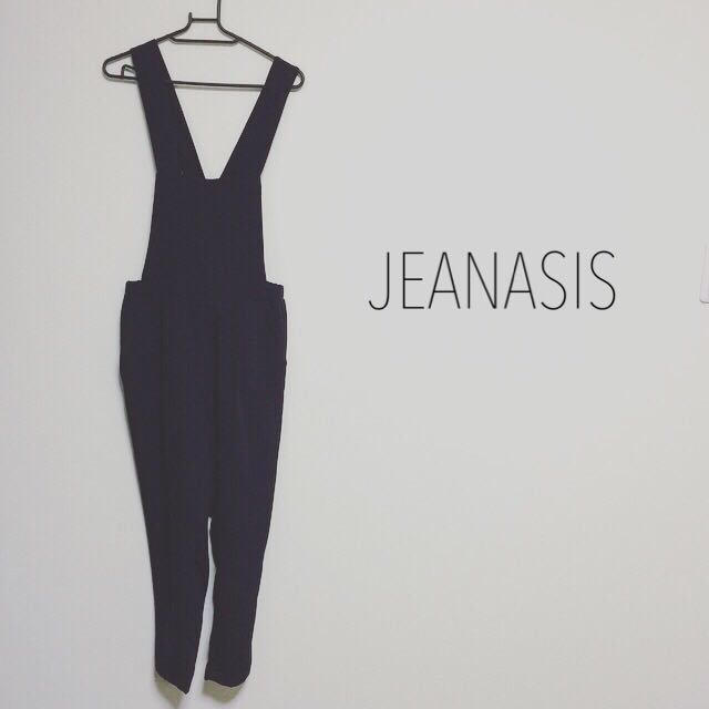 JEANASIS(ジーナシス)のJEANASIS▽スリムサロペット レディースのパンツ(サロペット/オーバーオール)の商品写真