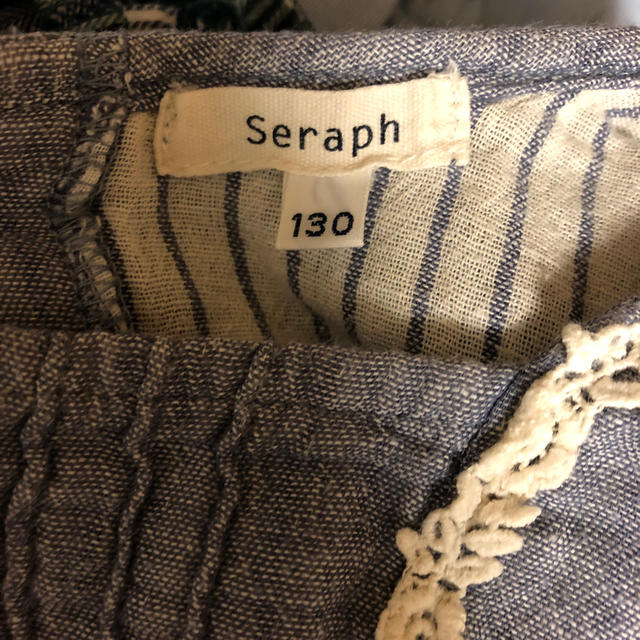 Seraph(セラフ)のセラフ  カットソー  130  紺色 キッズ/ベビー/マタニティのキッズ服女の子用(90cm~)(Tシャツ/カットソー)の商品写真