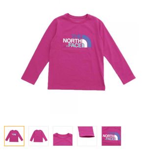 ザノースフェイス(THE NORTH FACE)の残り1 THE NORTH FACE キッズ ロングＴシャツ フュージャピンク (Tシャツ/カットソー)