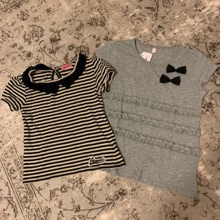 ザラキッズ(ZARA KIDS)のガールズ　girl キッズ　モノトーン　半袖T セット　130センチ　一枚新品(Tシャツ/カットソー)