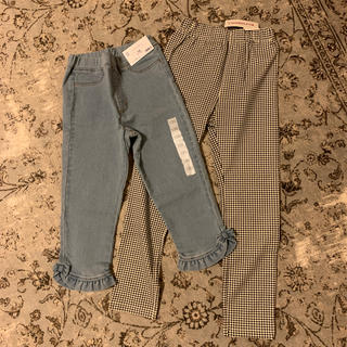 ニシマツヤ(西松屋)のkuu様専用　靴下とセット　130センチgirl ガールズ　パンツ　２点セット(パンツ/スパッツ)