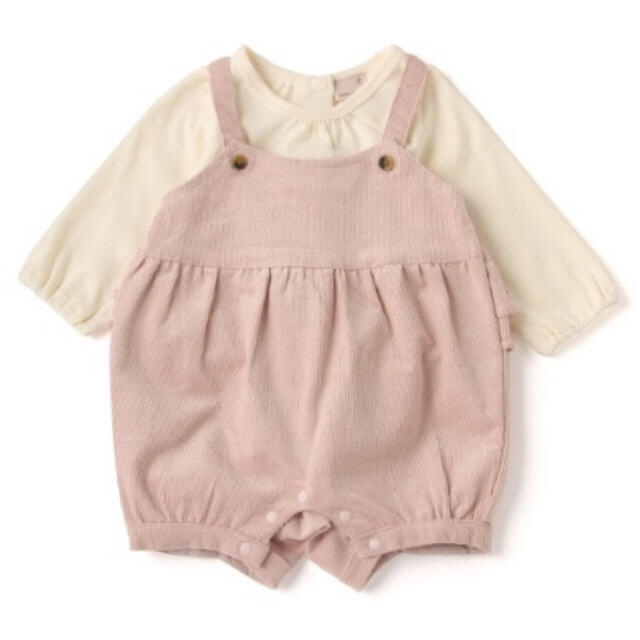 petit main(プティマイン)の新品 ☆ プティマイン コーデュロイサロペットのみ キッズ/ベビー/マタニティのベビー服(~85cm)(パンツ)の商品写真