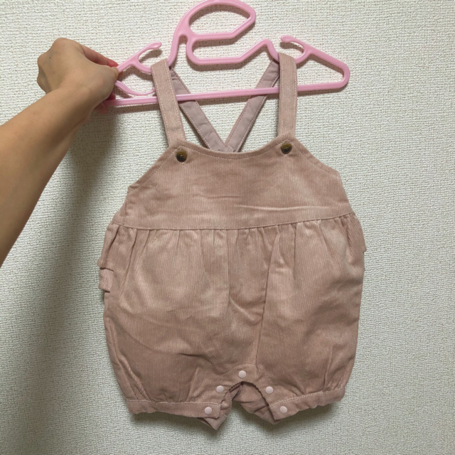 petit main(プティマイン)の新品 ☆ プティマイン コーデュロイサロペットのみ キッズ/ベビー/マタニティのベビー服(~85cm)(パンツ)の商品写真