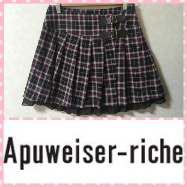 Apuweiser-riche(アプワイザーリッシェ)の美品♡ アプ♡チェックスカート♡ レディースのスカート(ミニスカート)の商品写真