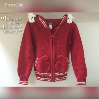 ベビーギャップ(babyGAP)のゆめ様 GAP綿ニットフードカーディガン(ニット)