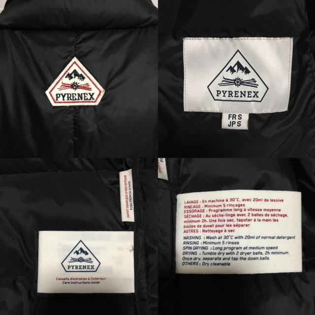 Pyrenex(ピレネックス)のPYRENEX ESPELETTE VEST ブラック Sサイズ メンズのジャケット/アウター(ダウンベスト)の商品写真