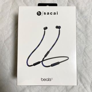 ビーツバイドクタードレ(Beats by Dr Dre)のBeatsXイヤフォン - sacai deep black(ヘッドフォン/イヤフォン)