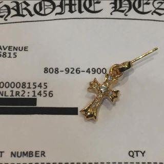 クロムハーツ(Chrome Hearts)のCHホノルル購入 クロムハーツ 22K ピアス ベビーファット(ピアス(片耳用))