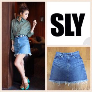 スライ(SLY)の今期SLY デニムスカート(ミニスカート)