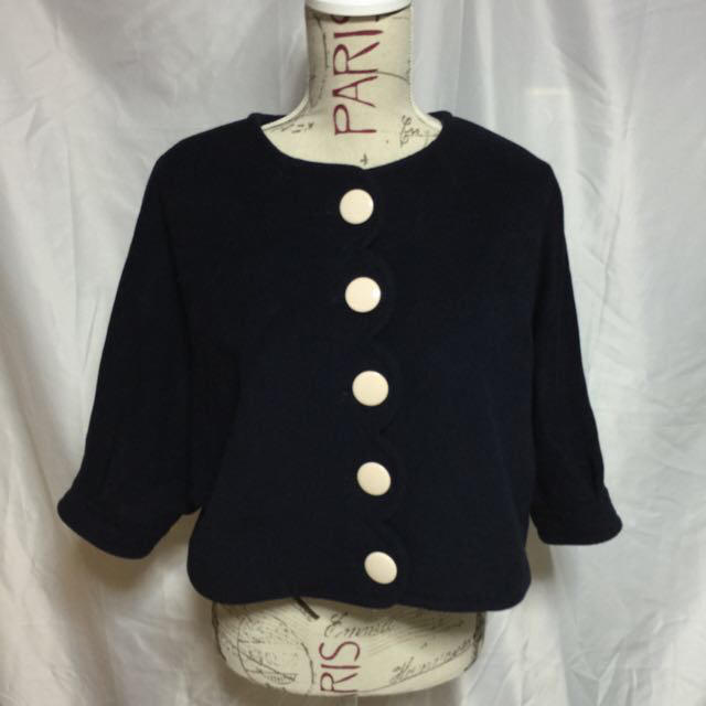 Dot&Stripes CHILDWOMAN(ドットアンドストライプスチャイルドウーマン)のDot&Stripesウールジャケット レディースのジャケット/アウター(ノーカラージャケット)の商品写真