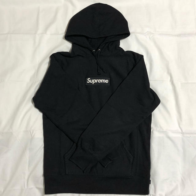 魅力の - Supreme L BLACK Pullover Logo Box Supreme パーカー 魅力の - Supreme L BLACK Pullover Logo Box Supreme パーカー