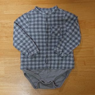 ザラキッズ(ZARA KIDS)のZARAmini チェックロンパース(ロンパース)