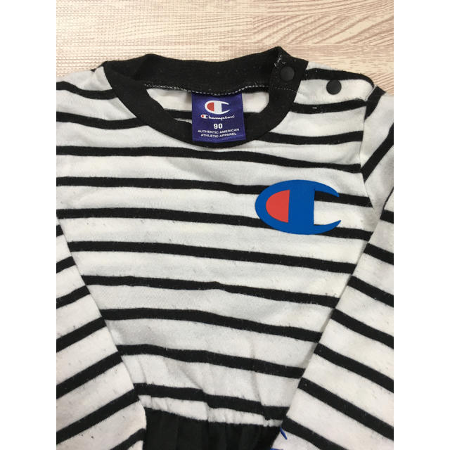 Champion(チャンピオン)のチャンピオン♡ボーダーワンピース90㎝ キッズ/ベビー/マタニティのキッズ服女の子用(90cm~)(ワンピース)の商品写真