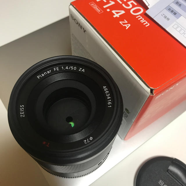 SONY(ソニー)のSony 50mm f1.4 zeiss Planar スマホ/家電/カメラのカメラ(レンズ(単焦点))の商品写真