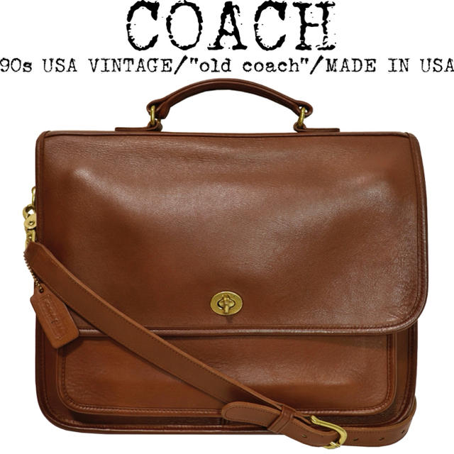 COACH オールドコーチ ターンロック 2WAY ビジネスバッグ USA製