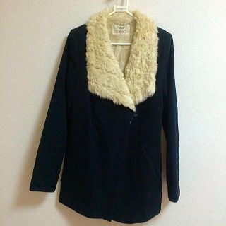 ザラ(ZARA)のZARA フェイクファーアウター(ダッフルコート)