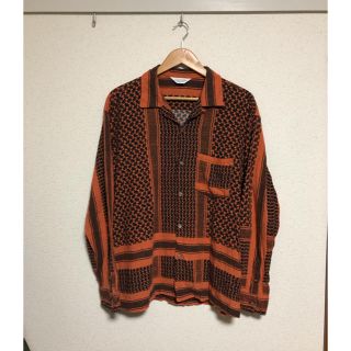 UNUSED 19ss Afghan Print L/S Shirt サイズ2