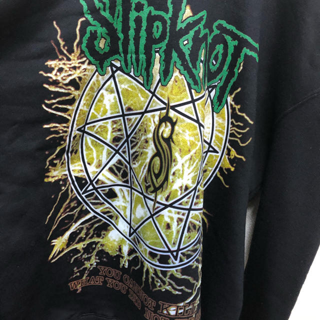 良品 Slipknot スリップノット プリント パーカー バンド Ｌ エンタメ/ホビーのタレントグッズ(ミュージシャン)の商品写真