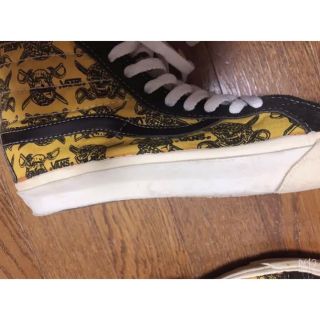 VANSSK8スカルバンズ希少イエロー美品！スカルパイレーツオールドスケート