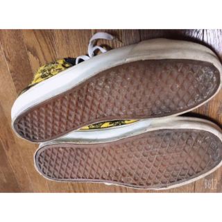 VANSSK8スカルバンズ希少イエロー美品！スカルパイレーツオールドスケート