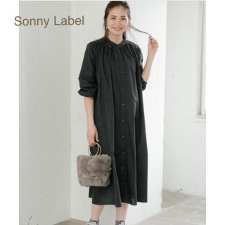 サニーレーベル(Sonny Label)の新品🍀Sonny Label ギャザーシャツワンピース(ロングワンピース/マキシワンピース)