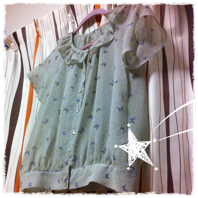 LABORATORY WORK(ラボラトリーワーク)の350円♡ちょうちょシフォンブラウス レディースのトップス(シャツ/ブラウス(半袖/袖なし))の商品写真